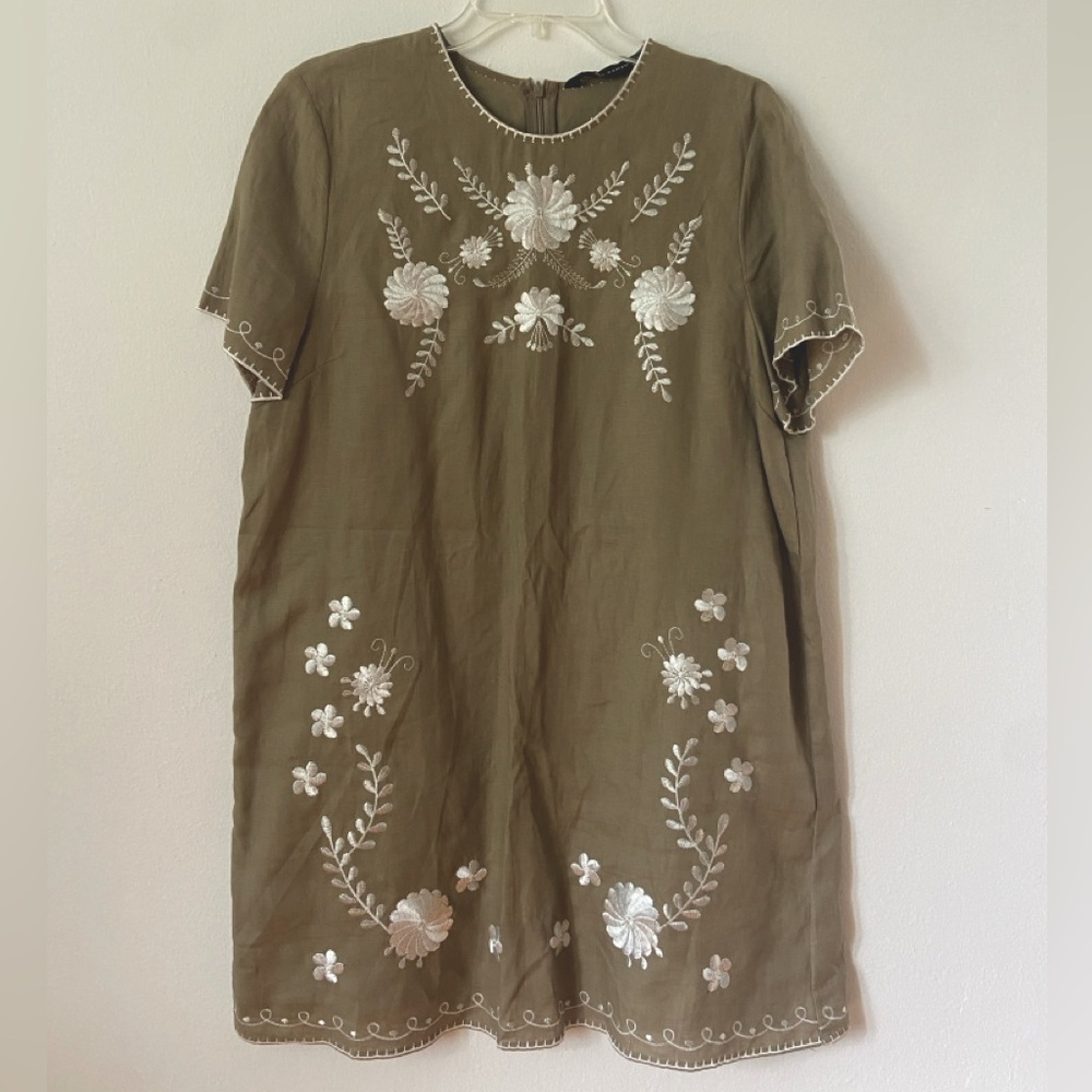 Zara Embroidered Dress
